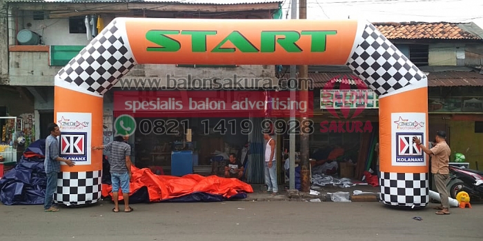 Balon Gapura Semarang / Balon Gate Start Finish Area Semarang Jawa Tengah